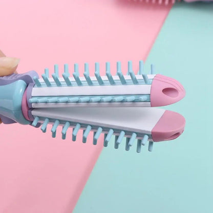 Boucleur mini easy de couleur blanc, rose et violet posé en gros plan