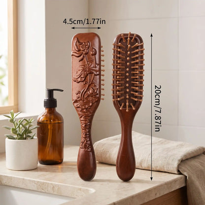brosse à cheveux bois de santal dimensions