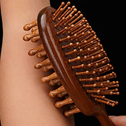 Brosse à cheveux - bois de santal DOUBLE FACE™ - Petits Plaisirs Malins