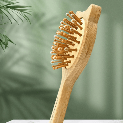 Brosse Cheveux en Bois de Bambou - Petits Plaisirs Malins