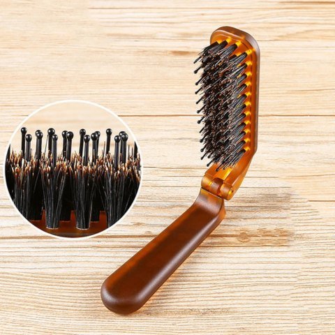 Brosse en poil de sanglier - pliable - Petits Plaisirs Malins