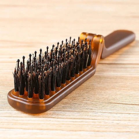 Brosse en poil de sanglier - pliable - Petits Plaisirs Malins