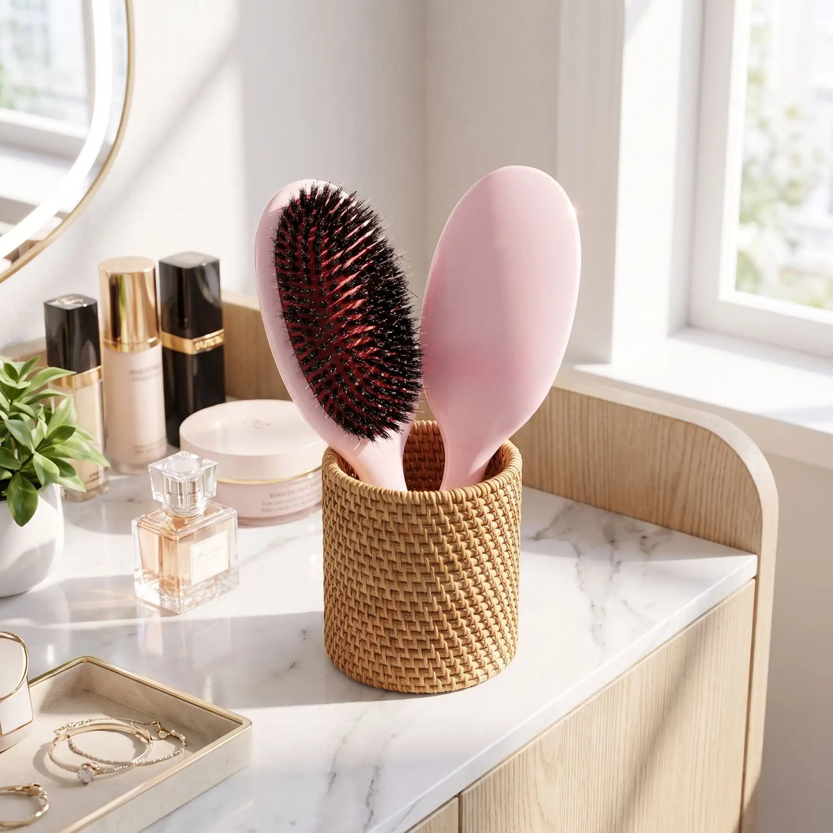 brosse-poil-de-sanglier-naturel-rose-dans-un-pot-en-rosier