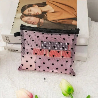 Trousse de toilette femme - petits coeurs - Petits Plaisirs Malins