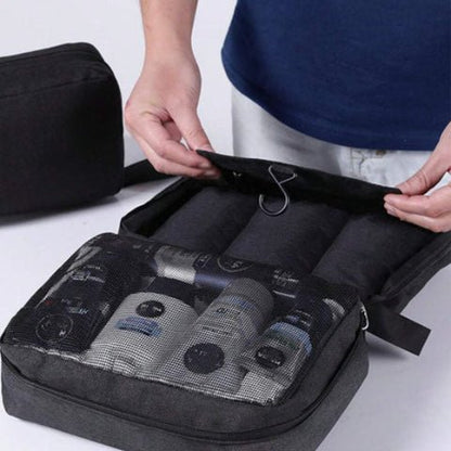 Trousse de toilette homme de voyage - Dépliable - Petits Plaisirs Malins