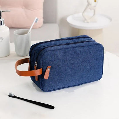Trousse de toilette homme voyage bleue