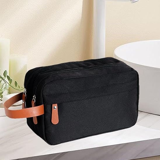 Trousse de toilette homme voyage noire 