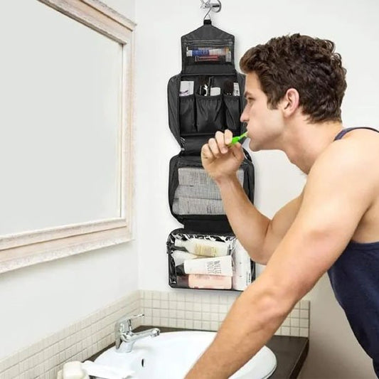 Trousse de toilette homme voyage organisateur suspendu 